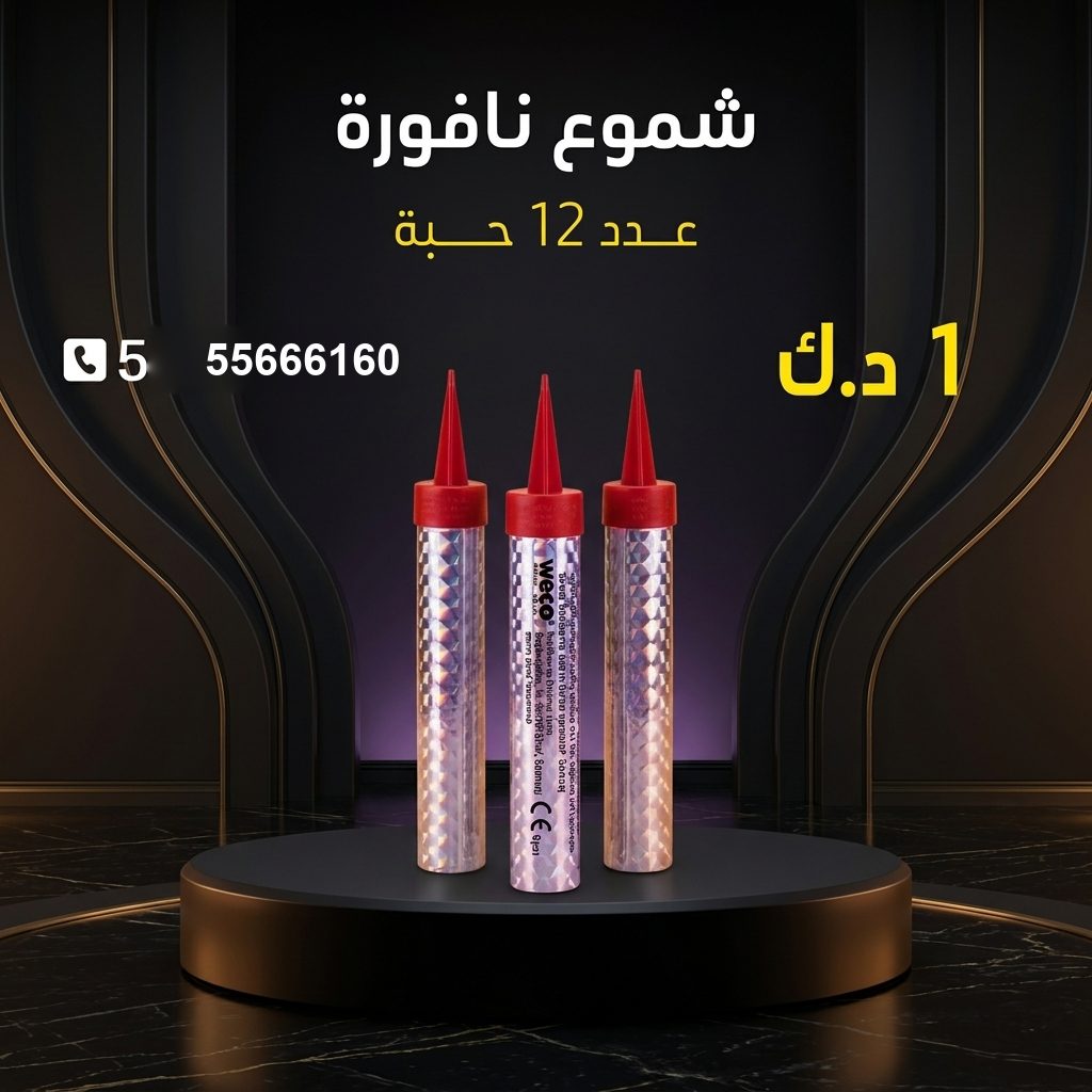شموع النافورة من جراغيات الكويت